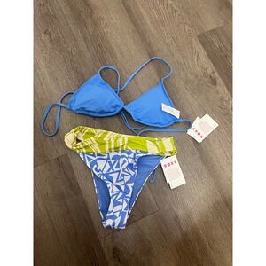 Roxy Bikini Bali Breaks Banded Bottoms NWT